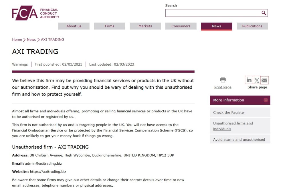 axi-trading-fca-warning