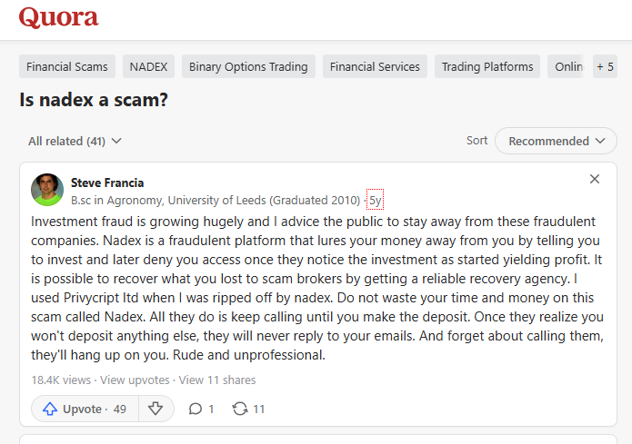 Nadex.com quora