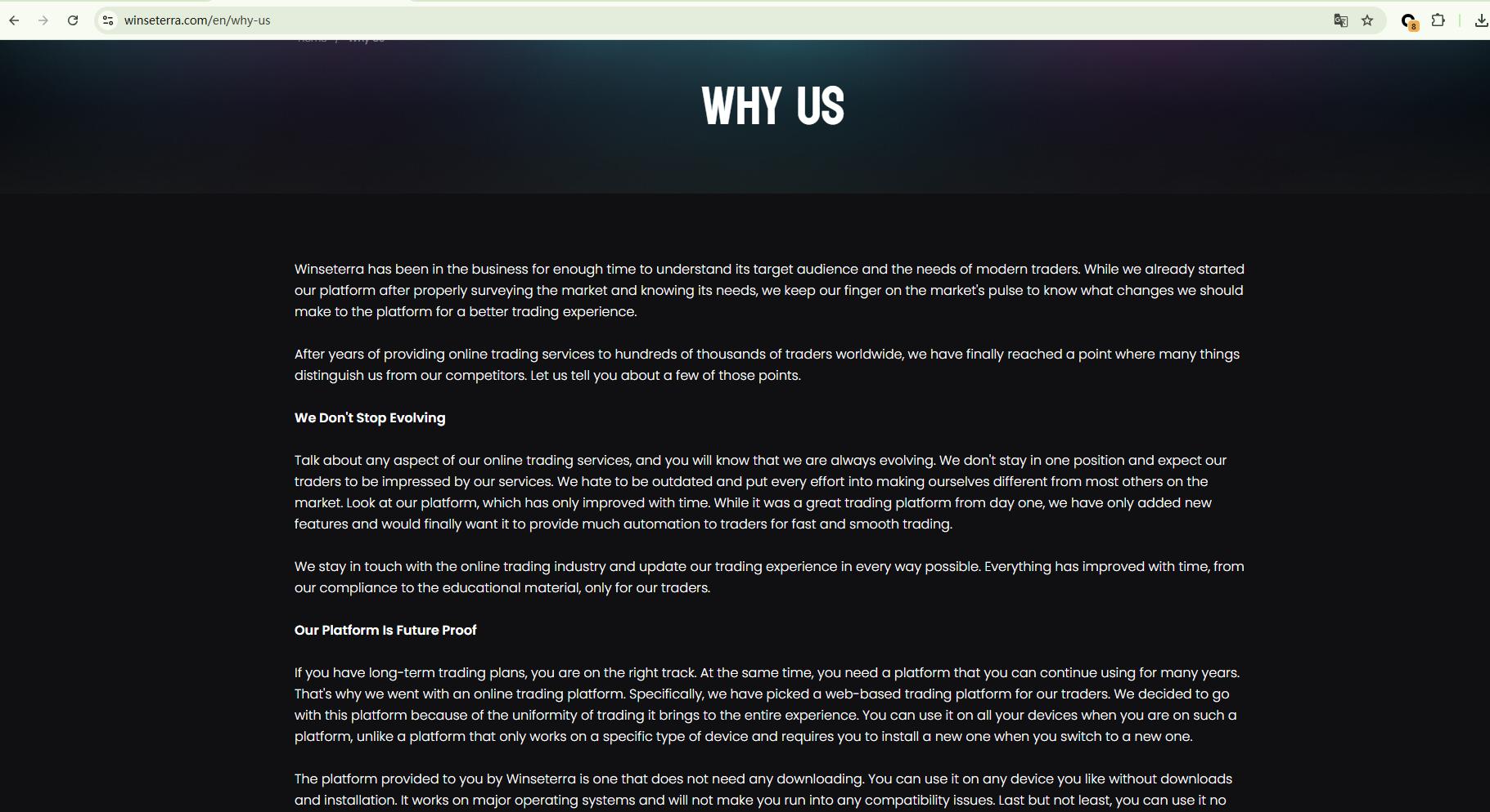 Winseterra Review: Is It Regulated or a Scam?
